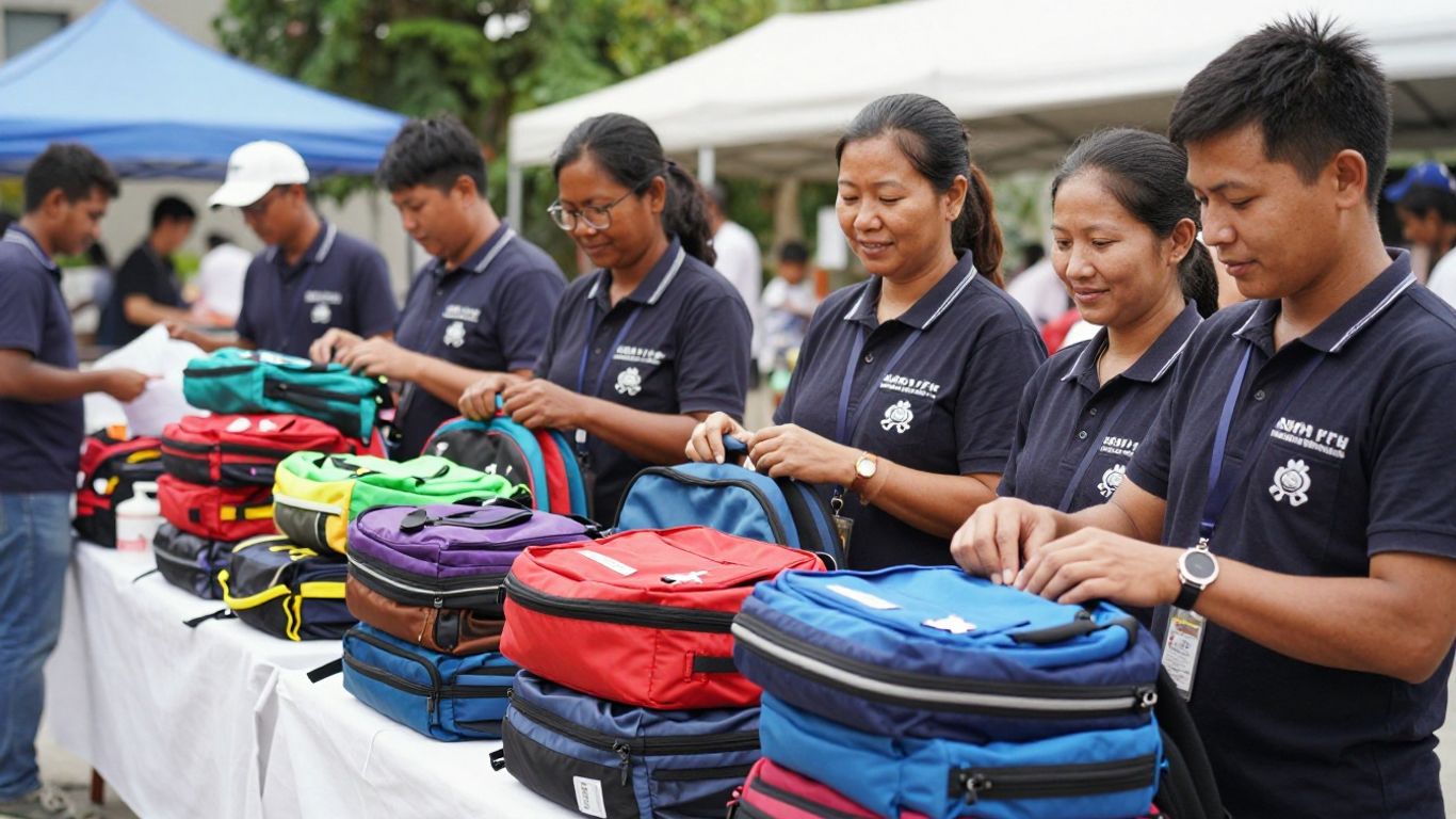 Savannah Trolley Tour Delivers 75 Backpacks to Hospitality Families